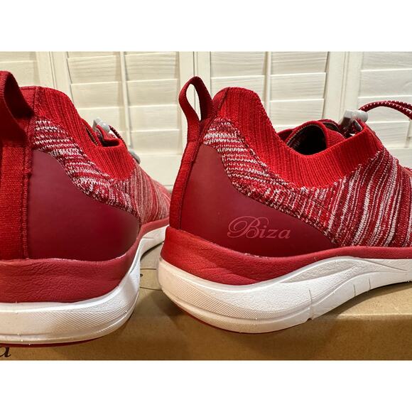 Biza Solar Women's Sneakers Wine Multi Red White Sz 41 EU 10.5 US NIB Felt Upper - Picture 8 of 12